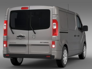 vauxhall vivaro van biturbo 2015 3D Model