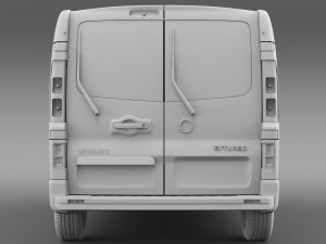 vauxhall vivaro van biturbo 2015 3D Model