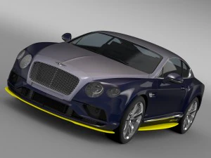 宾利欧陆 GT Speed 百年灵喷气机队 3D 模型