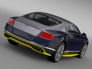 bentley continental gt speed breitling jet team 3D Model