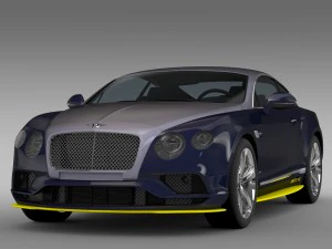 bentley continental gt speed breitling jet team 3D Model