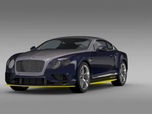 bentley continental gt speed breitling jet team 3D Model