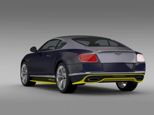 bentley continental gt speed breitling jet team 3D Model