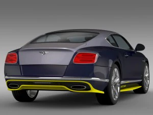 bentley continental gt speed breitling jet team 3D Model