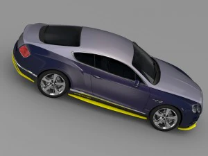 bentley continental gt speed breitling jet team 3D Model