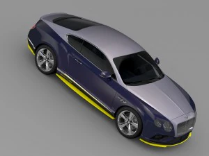 bentley continental gt speed breitling jet team 3D Model