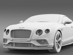 bentley continental gt speed breitling jet team 3D Model
