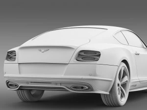 bentley continental gt speed breitling jet team 3D Model