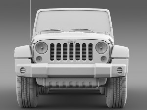 jeep wrangler rubicon 6x6 2016 3D 模型