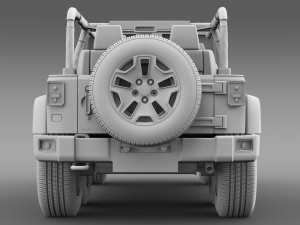 jeep wrangler rubicon 6x6 2016 3D 模型