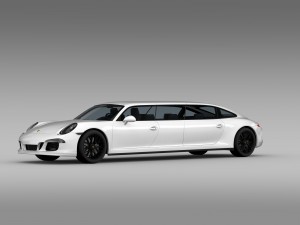 porsche 911 carrera 4 gts limousine 2016 3D Model
