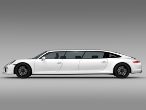 porsche 911 carrera 4 gts limousine 2016 3D Model