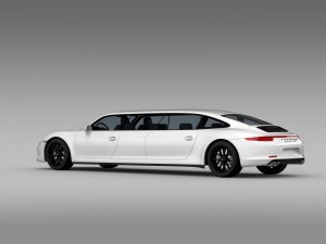 porsche 911 carrera 4 gts limousine 2016 3D Model