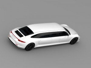 porsche 911 carrera 4 gts limousine 2016 3D Model