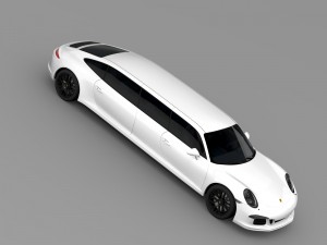 porsche 911 carrera 4 gts limousine 2016 3D Model