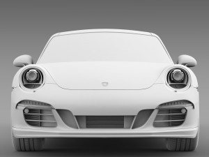 porsche 911 carrera 4 gts limousine 2016 3D Model