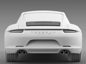 porsche 911 carrera 4 gts limousine 2016 3D Model