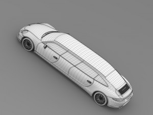 porsche 911 carrera 4 gts limousine 2016 3D Model
