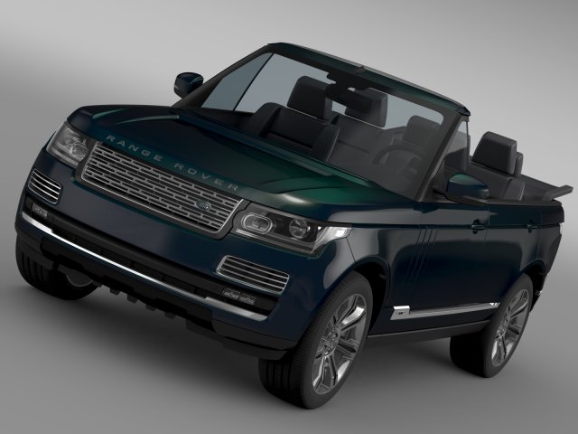 range rover autobiography black lwb cabrio l405 20 3D Model .c4d .max .obj .3ds .fbx .stl .blend 