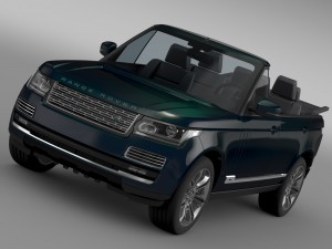 range rover autobiography black lwb cabrio l405 20 3D Model
