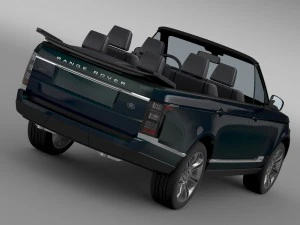 range rover autobiography black lwb cabrio l405 20 3D Model