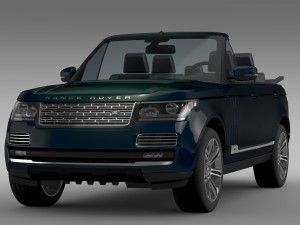 range rover autobiography black lwb cabrio l405 20 3D Model