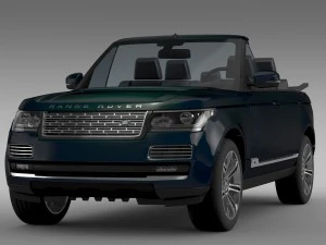 range rover autobiography black lwb cabrio l405 20 3D Model