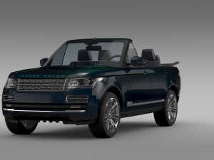 range rover autobiography black lwb cabrio l405 20 3D Model