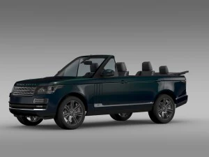range rover autobiography black lwb cabrio l405 20 3D Model