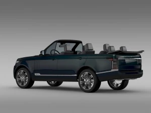 range rover autobiography black lwb cabrio l405 20 3D Model