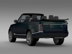range rover autobiography black lwb cabrio l405 20 3D Model