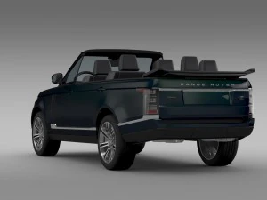 range rover autobiography black lwb cabrio l405 20 3D Model