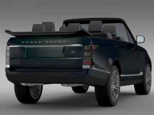 range rover autobiography black lwb cabrio l405 20 3D Model