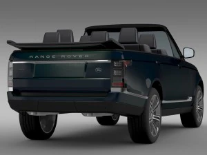 range rover autobiography black lwb cabrio l405 20 3D Model