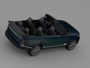 range rover autobiography black lwb cabrio l405 20 3D Model