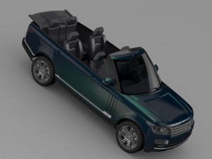 range rover autobiography black lwb cabrio l405 20 3D Model