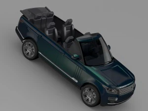 range rover autobiography black lwb cabrio l405 20 3D Model