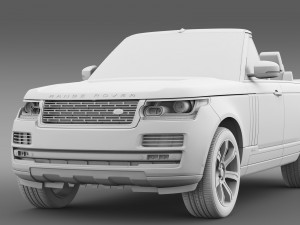range rover autobiography black lwb cabrio l405 20 3D Model