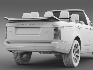 range rover autobiography black lwb cabrio l405 20 3D Model
