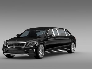 amg mercedes maybach pullman vv222 2015 3D Model