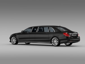 amg mercedes maybach pullman vv222 2015 3D Model