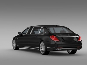 amg mercedes maybach pullman vv222 2015 3D Model