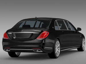 amg mercedes maybach pullman vv222 2015 3D Model