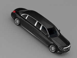 amg mercedes maybach pullman vv222 2015 3D Model
