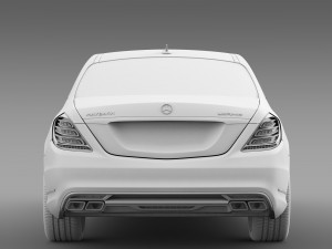 amg mercedes maybach pullman vv222 2015 3D Model