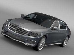 amg mercedes maybach x222 2015 3D Model