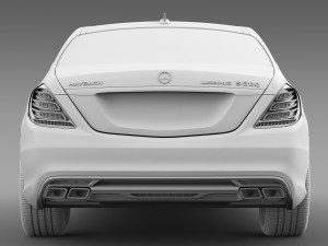 amg mercedes maybach x222 2015 Modelo 3D