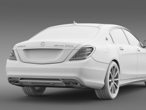 amg mercedes maybach x222 2015 Modelo 3D