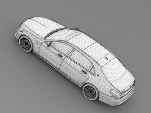 amg mercedes maybach x222 2015 Modelo 3D