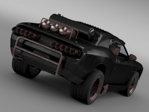mad max fight interceptor dodge challenger 2015 Model 3D